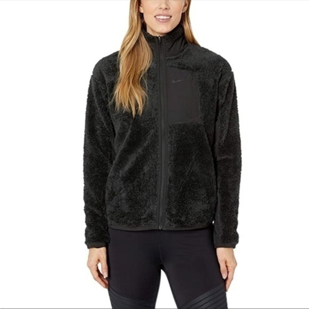 Nike • Black Women’s Therma Sherpa Jacket - Picture 1 of 8